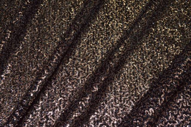 Vendita on line tessuto fondo lurex con paillettes cucite color rame - occasioni e scampoli