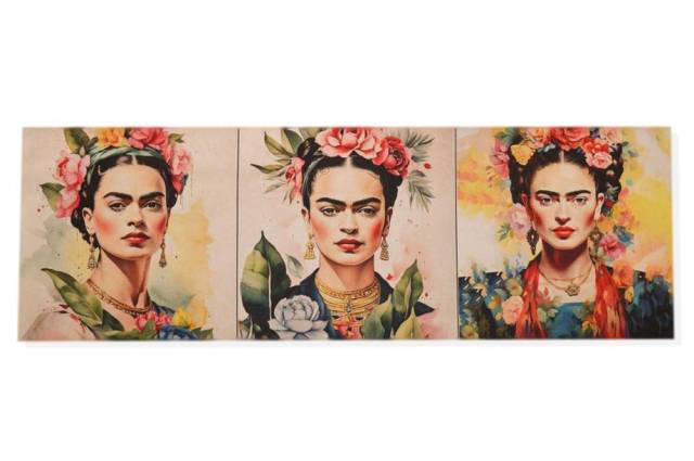 Vendita on line set 3 pannelli disegno frida 3 cm 47x47 - prodotti