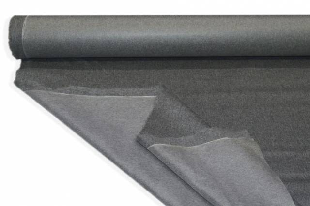 Vendita on line tessuto lana impermeabile grigio medio - occasioni e scampoli lane e cashmere