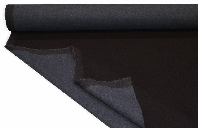 Vendita on line tessuto cappotto double pura lana lanificio drago grigio marrone - tessuti abbigliamento lana