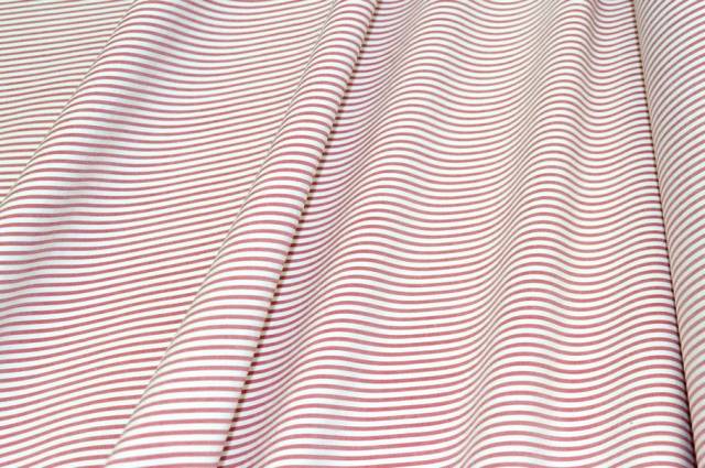 Vendita on line tessuto puro cotone rigatino goffrato rosso - prodotti