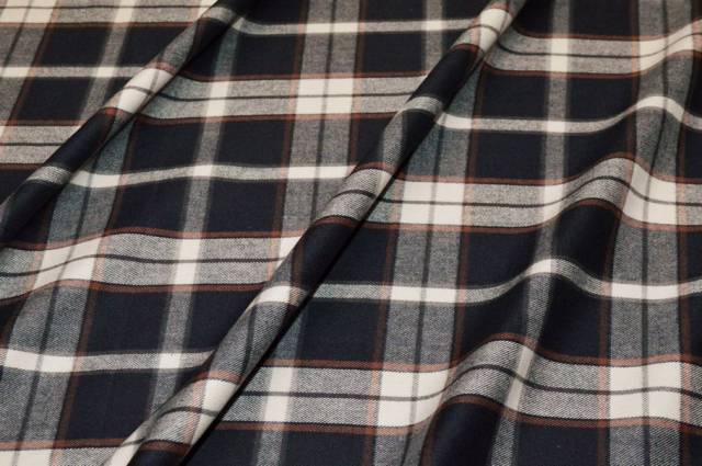 Vendita on line tessuto flanella puro cotone tartan blu - cotoni fantasie varie