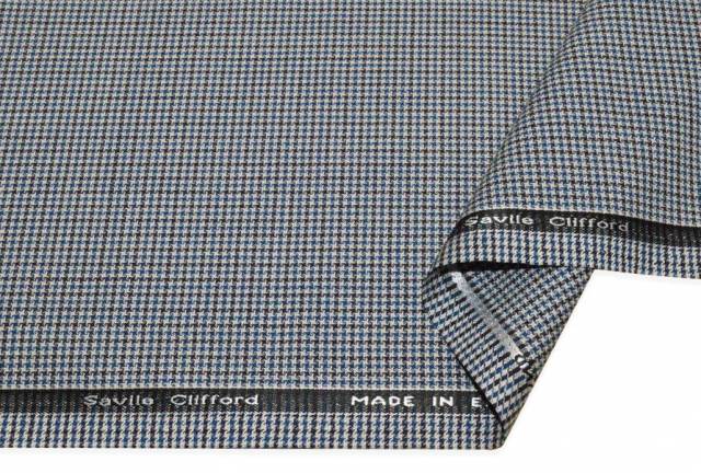 Vendita on line tessuto pura lana microfantasia geometrica made in england - tessuti abbigliamento lana uomo/tailleur