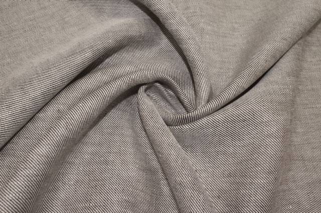 Vendita on line tessuto puro lino diagonale marrone - prodotti