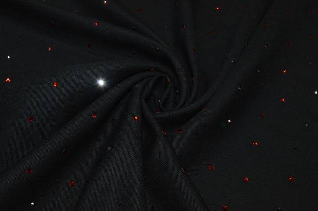 Vendita on line tessuto pura lana con pietre applicate - tessuti abbigliamento lana uomo/tailleur