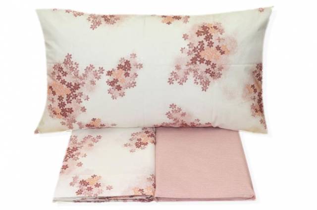 Vendita on line completo lenzuola matrimoniale gabel modello roma var. rosa incanto 113 - biancheria per la casa