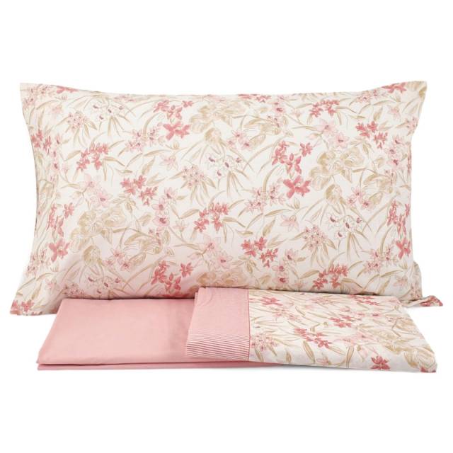 Vendita on line completo lenzuola matrimoniale gabel modello florianopolis var. roseto 110 - biancheria per la casa