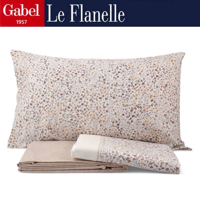 Vendita on line completo lenzuola flanella matrimoniale gabel modello anita variante duna 586 - biancheria per la casa