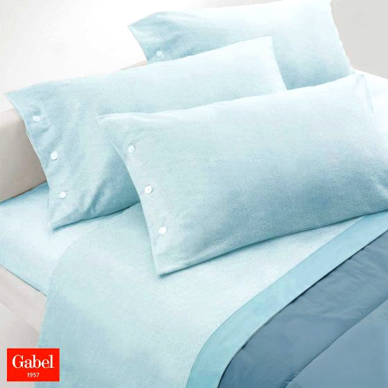 Vendita on line completo lenzuola flanella matrimoniale gabel modello amelia var. azzurro 216 - biancheria per la casa