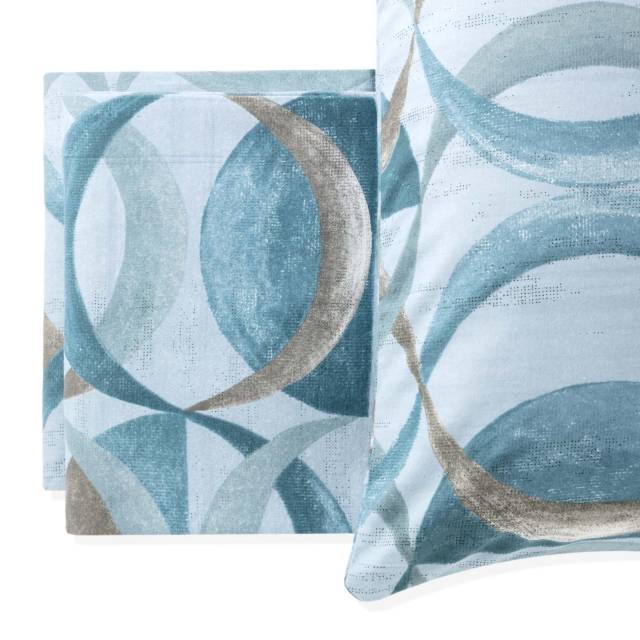 Vendita on line completo lenzuola flanella matrimoniale riviera modello robert ottanio - biancheria per la casa