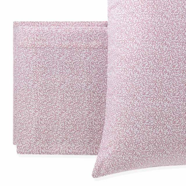 Vendita on line completo lenzuola flanella matrimoniale riviera modello cloudette cipria - biancheria per la casa