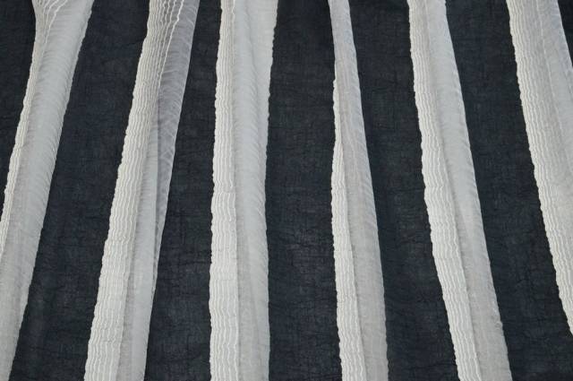 Vendita on line tessuto tenda organza fasce grigio antracite - prodotti