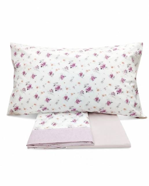 Vendita on line completo lenzuola matrimoniale vallesusa modello calgary var. rosatea 161 - biancheria per la casa