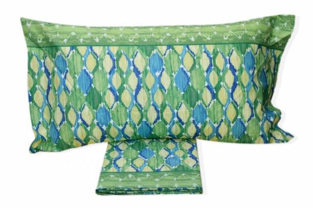 Vendita on line completo lenzuola singolo biancaluna modello verna var.verde 4400 - biancheria per la casa