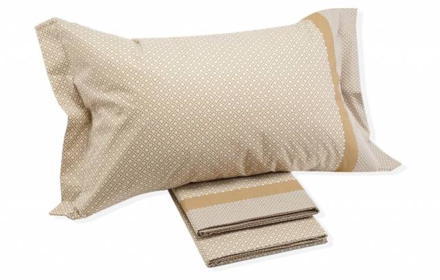 Vendita on line completo lenzuola singolo caleffi modello boston var. ambra 448 - biancheria per la casa