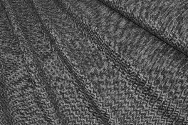 Vendita on line tessuto pura lana peso giacca spinato grigio - occasioni e scampoli lane e cashmere