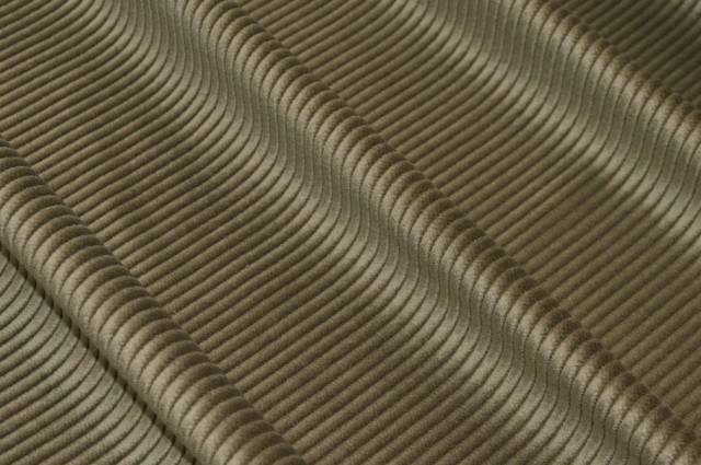 Vendita on line tessuto velluto puro cotone a coste 450 righe verde militare - tessuti abbigliamento velluti e ciniglie a