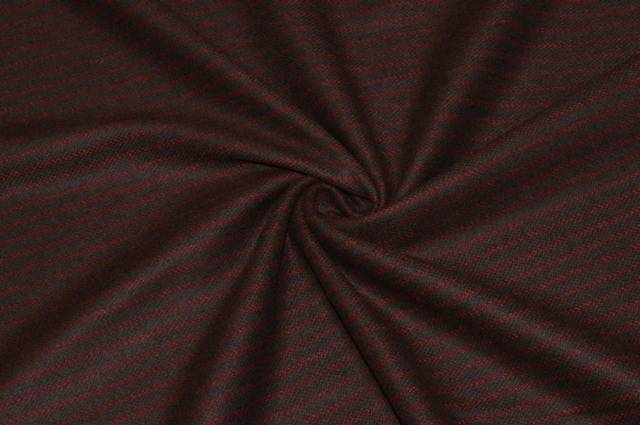 Vendita on line tessuto flanella pura lana gessato rosso marrone - occasioni e scampoli