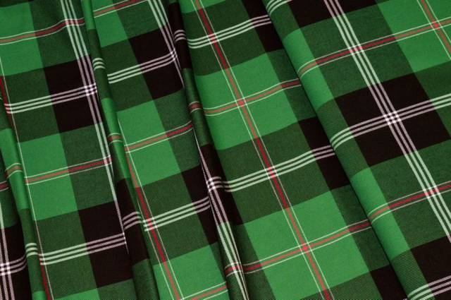 Vendita on line tessuto flanella puro cotone tartan verde - occasioni e scampoli