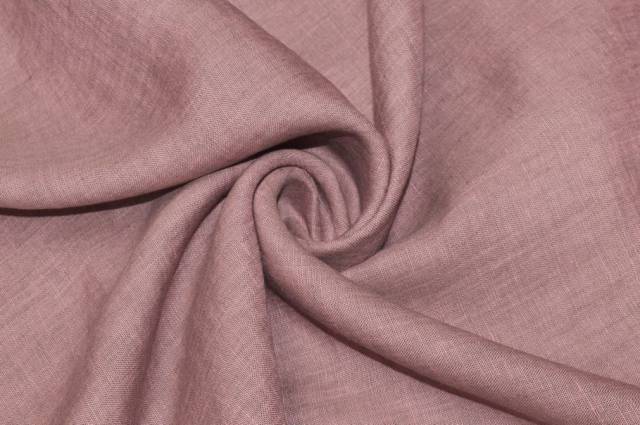 Vendita on line tessuto puro lino da camiceria rosa melange - prodotti tessuti abbigliamento