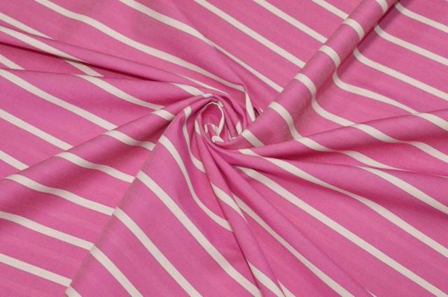 Vendita on line tessuto cotone stretch per camiceria rigone fucsia - prodotti tessuti abbigliamento