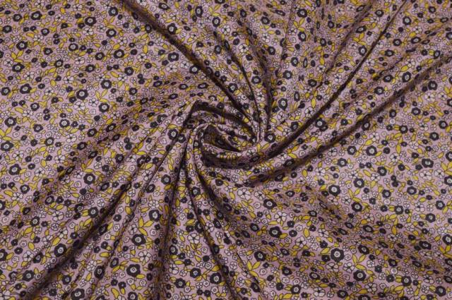 Vendita on line tessuto fodera fantasia fiorellino rosa antico - prodotti