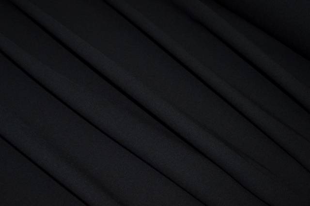 Vendita on line tessuto lana double bistrecht nero - tessuti abbigliamento lana