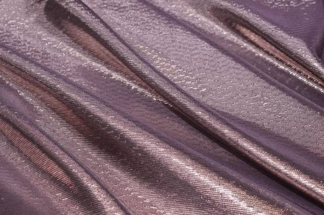 Vendita on line tessuto misto seta lurex fondo lilla - prodotti