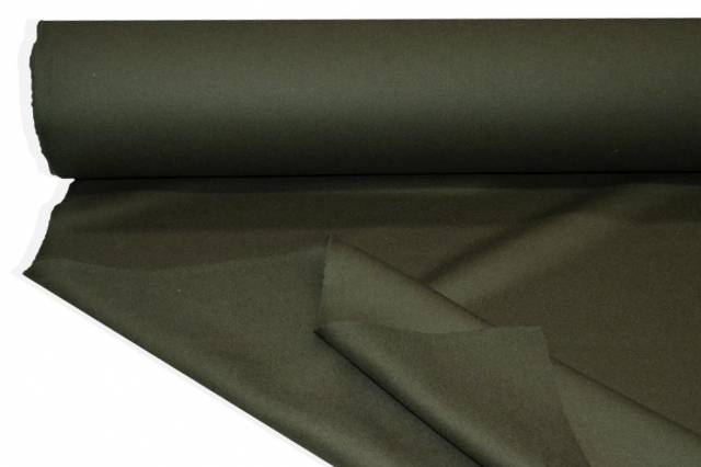Vendita on line tessuto panno cappotto double pura lana verde militare - prodotti
