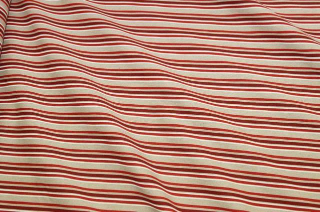 Vendita on line scampolo arredo fantasia riga rossa - tessuti arredo casa