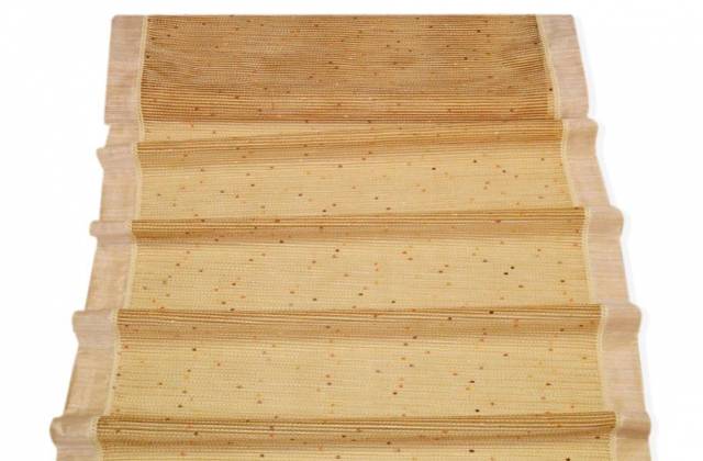 Vendita on line tendino fondo organza con ricamo in rilievo - prodotti