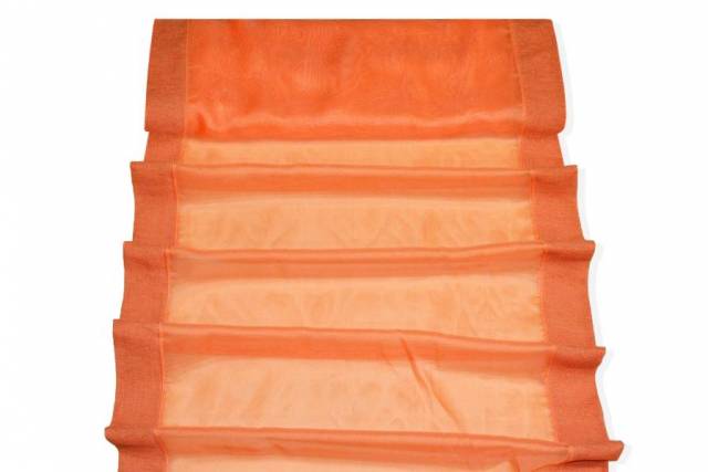 Vendita on line tendino velo arancio con inserto in ciniglia - prodotti