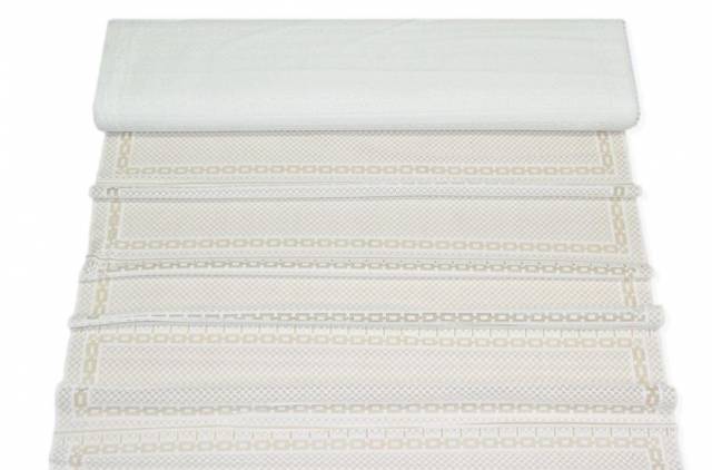 Vendita on line tendino bianco con ricamo geometrico - prodotti