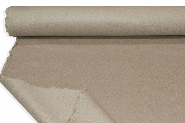Vendita on line tessuto cappotto double puro cashmere zibellinato sabbia - tessuti abbigliamento cashmere