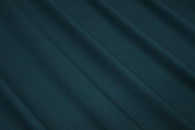 Vendita on line tessuto jersey lana nido d'ape color petrolio - tessuti abbigliamento lana jersey