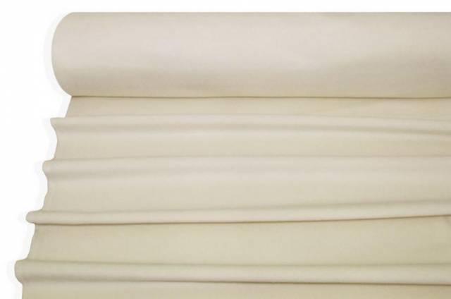 Vendita on line tessuto cappotto velour misto cashmere panna - tessuti abbigliamento lana cashmere