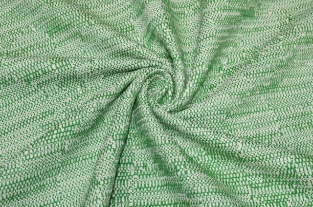 Vendita on line scampolo puro cotone effetto chanel verde - occasioni e scampoli