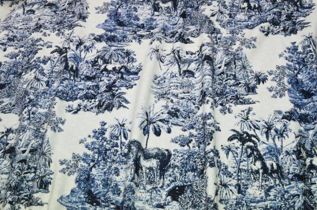 Vendita on line tessuto effetto chanel misto cotone stampato - tessuti abbigliamento viscosa