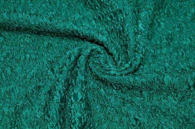 Vendita on line tessuto goffrato stretch verde - tessuti abbigliamento magline / jersey/tessuto in
