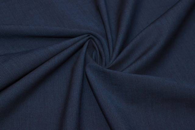 Vendita on line scampolo lana stretch blu - tessuti abbigliamento lana