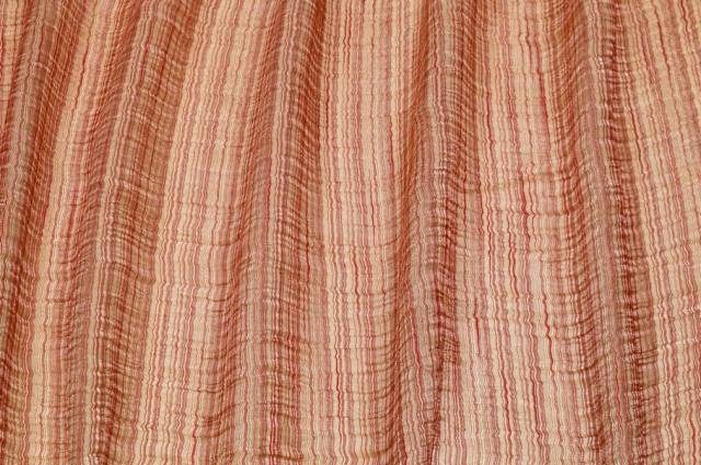 Vendita on line tessuto tenda organza stropicciata rossa e oro - prodotti