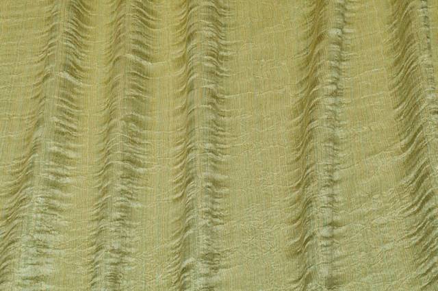 Vendita on line tessuto tenda organza stropicciata verde - prodotti