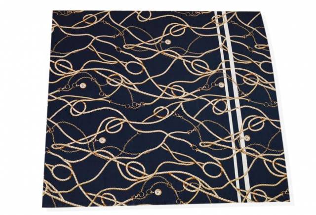 Vendita on line pannello maglina in viscosa fantasia moda blu - tessuti abbigliamento magline / jersey/tessuto in