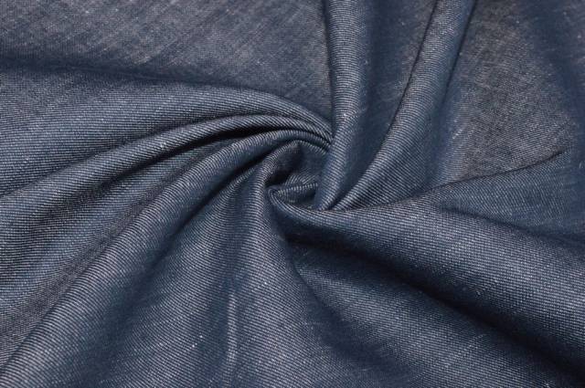 Vendita on line tessuto puro lino effetto jeans - tessuti abbigliamento lino