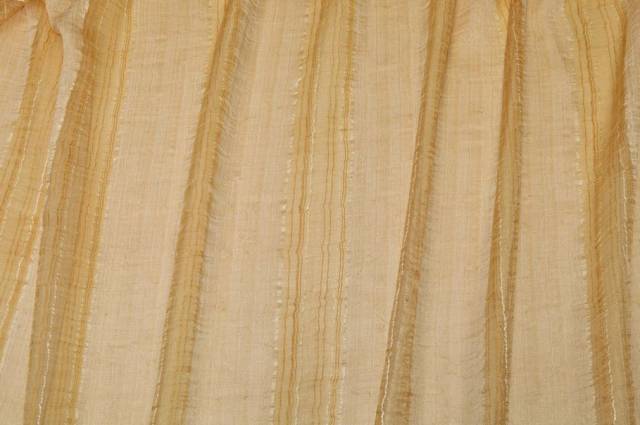 Vendita on line tessuto tenda organza stropicciata fasce oro - prodotti