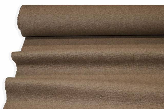 Vendita on line tessuto cappotto double effetto lana cotta misto cashmere nocciola - tessuti abbigliamento cashmere