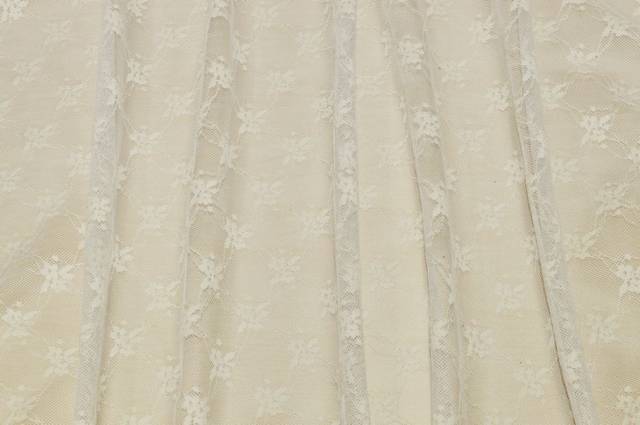 Vendita on line tessuto tenda tulle ricamato panna - prodotti