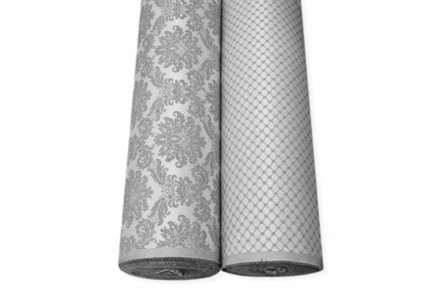 Vendita on line tessuto damascato coordinati grigio - tessuti arredo casa
