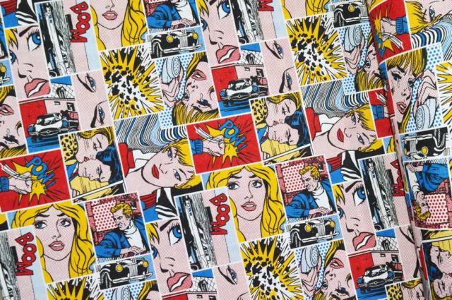 Vendita on line tessuto arredo fantasia comics - ispirazioni neonati e bambini 