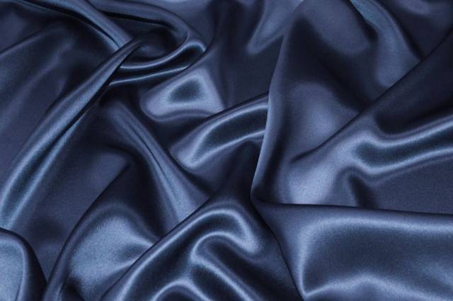 Vendita on line tessuto raso pura seta blu aperto - tessuti abbigliamento sete